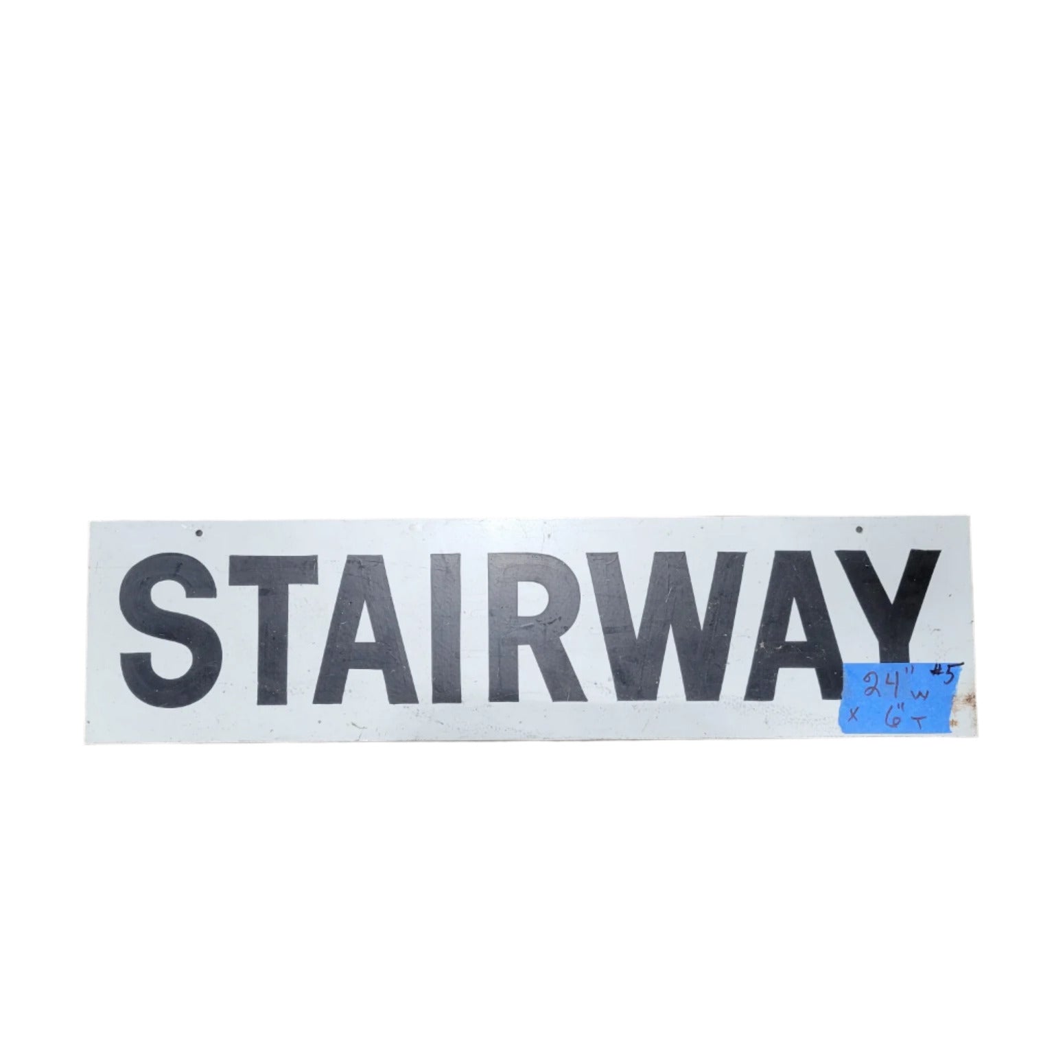 Vintage Metal Stairway Sign
