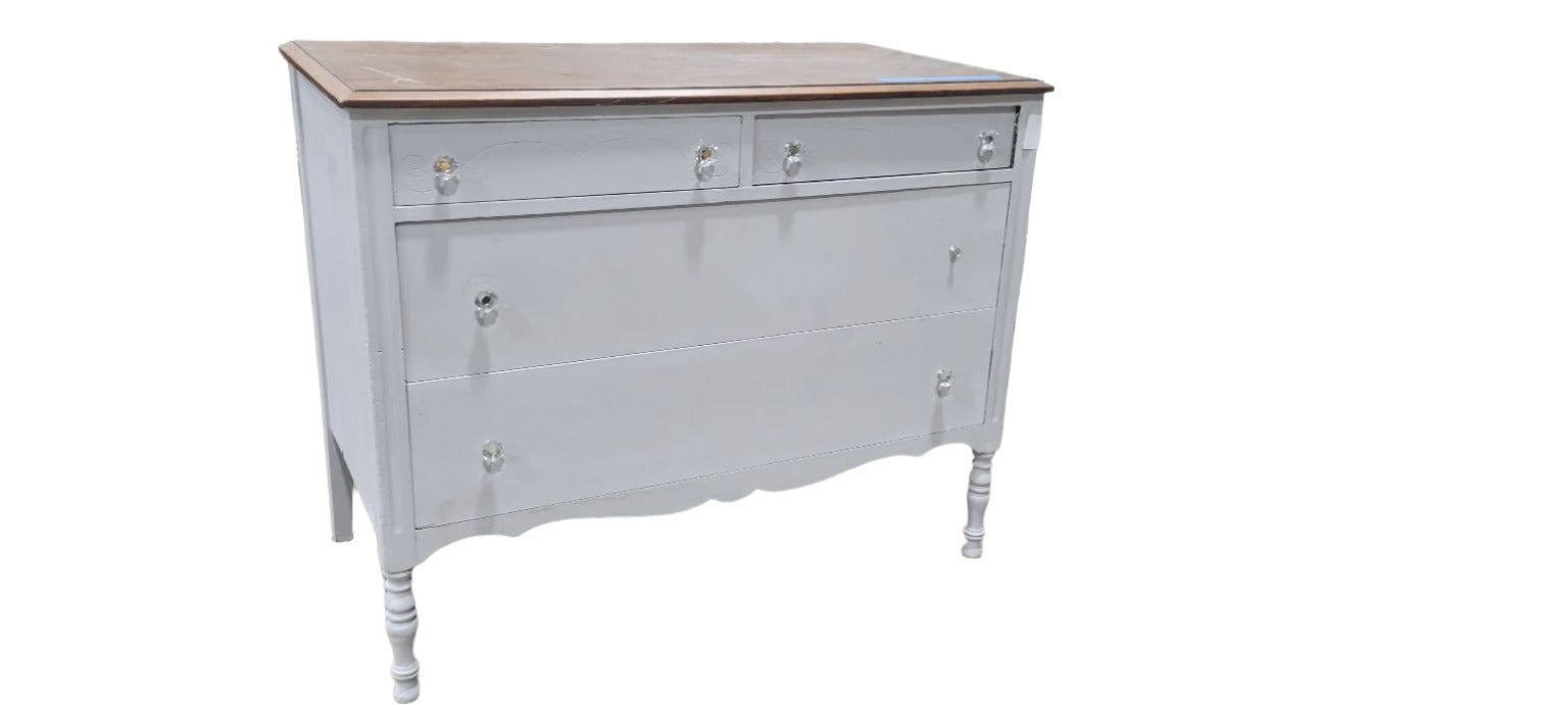 Vintage Wooden Dresser with Painted Finish
