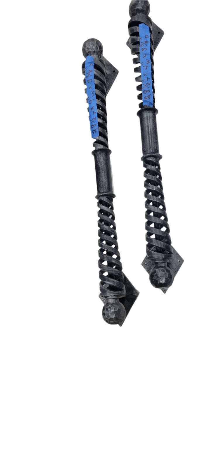 Pair of Wrought Iron Door Pull Handles