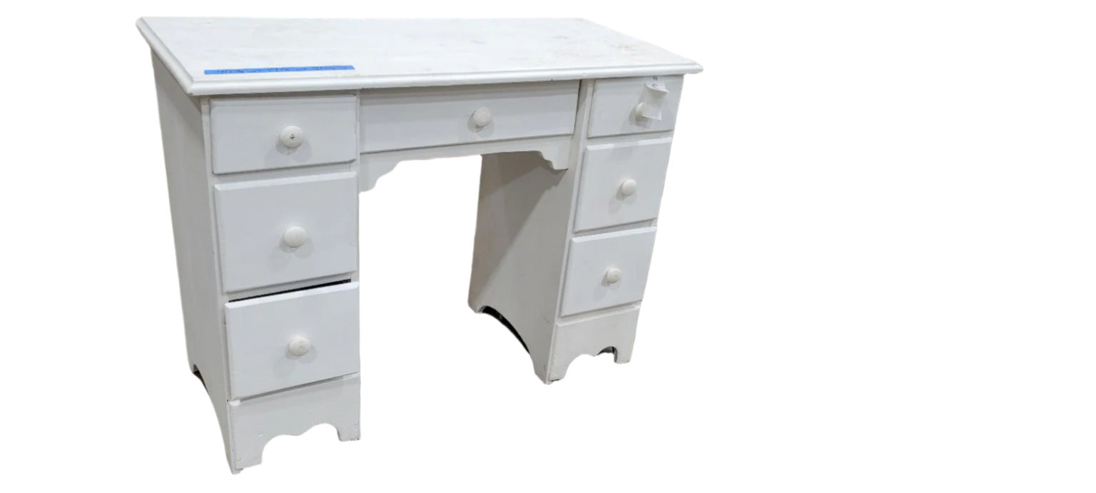 Vintage Wooden Desk with Painted Finish