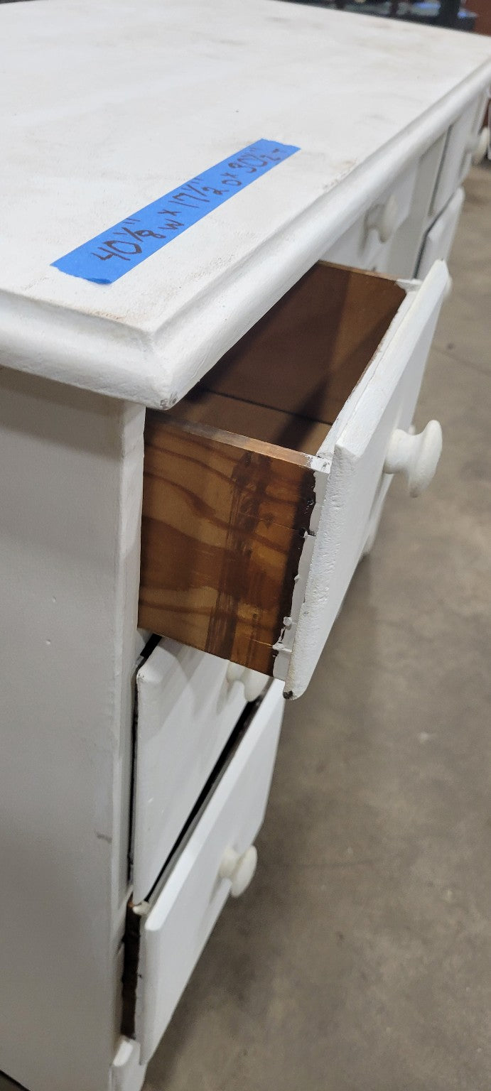 Vintage Wooden Desk with Painted Finish