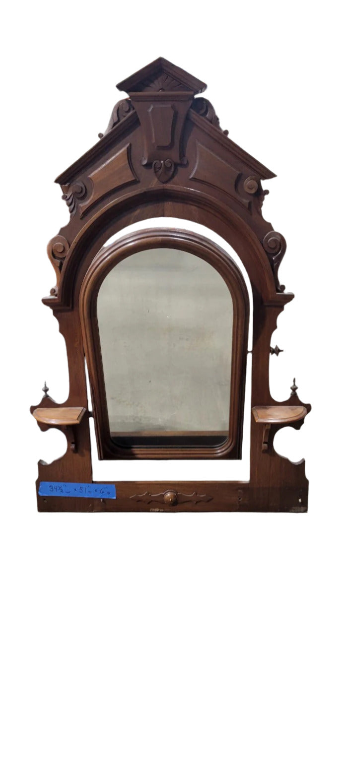 Victorian Walnut Pier Mirror