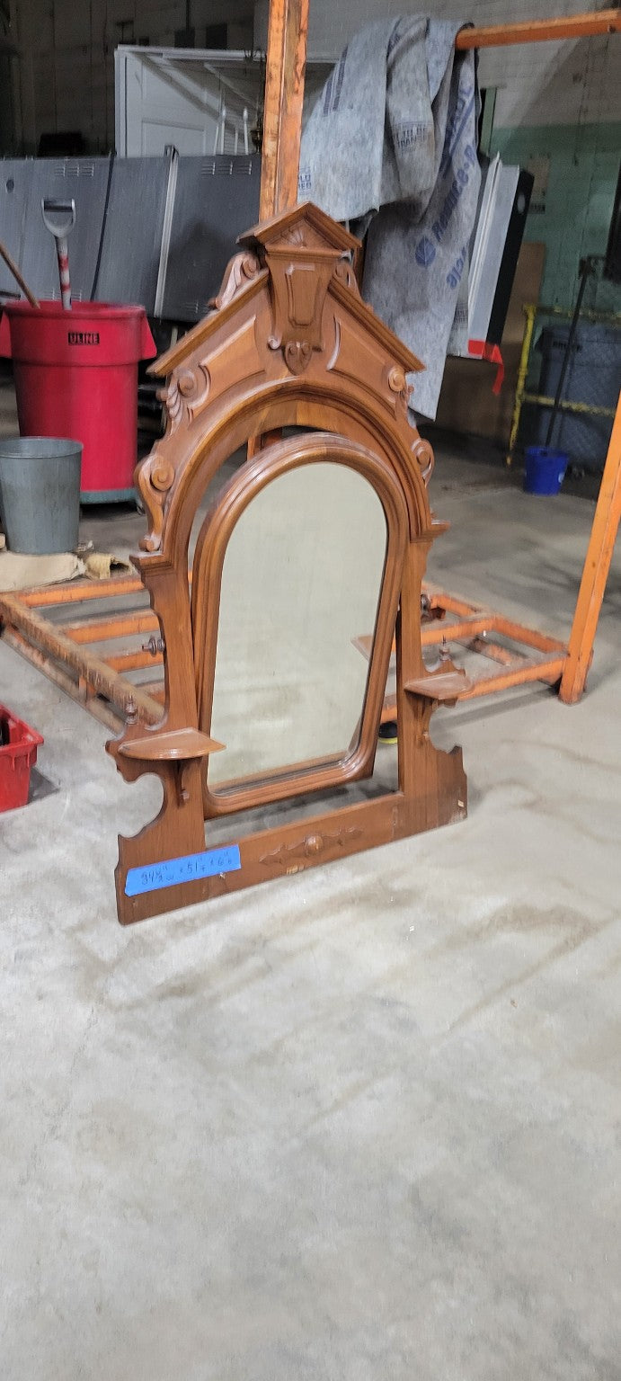 Victorian Walnut Pier Mirror