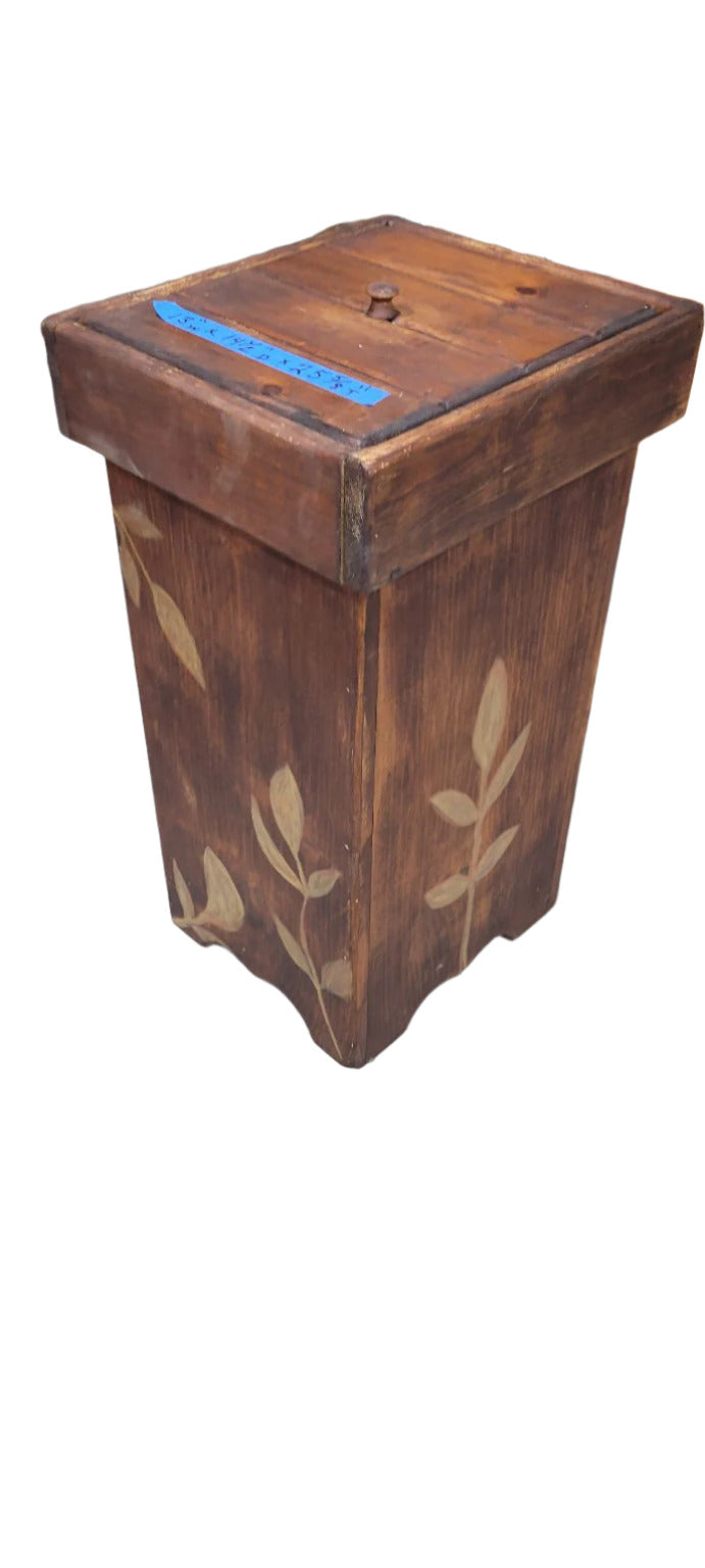 Rustic Wooden Potato Bin