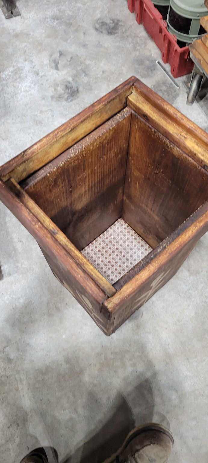 Rustic Wooden Potato Bin