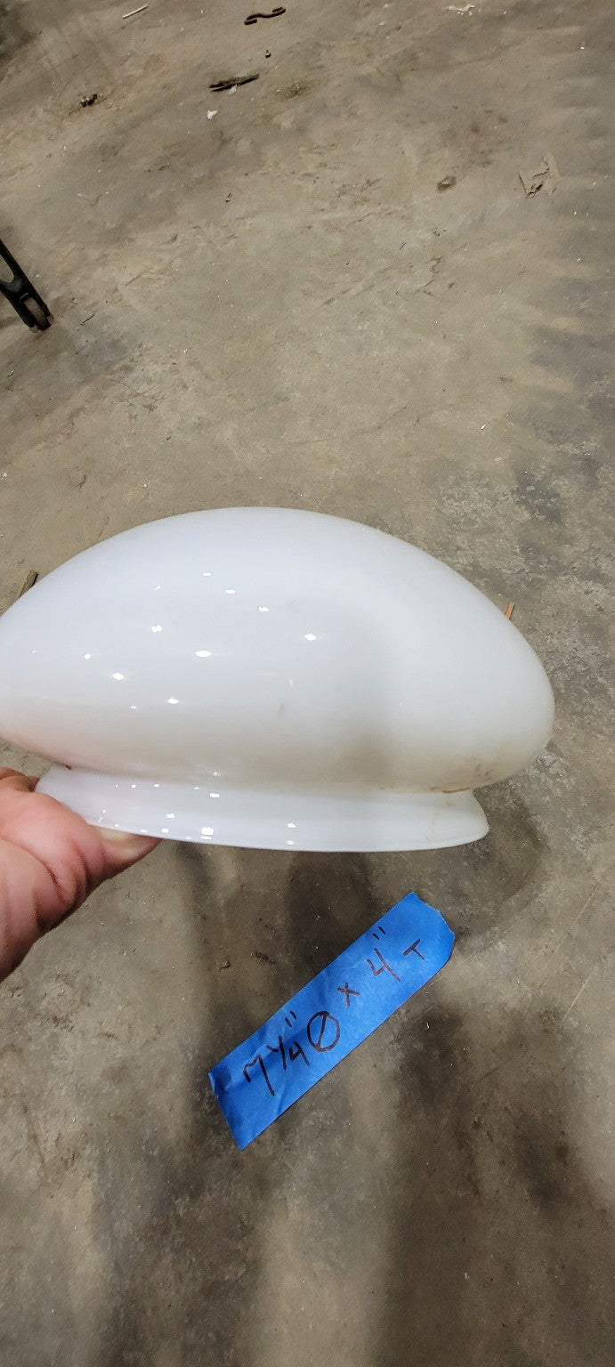 Vintage White Glass Ceiling Light Globe