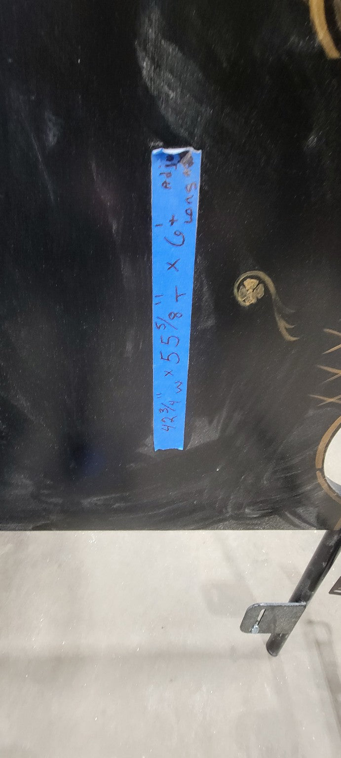 Twin Bed Frame with Hand-Painted Headboard