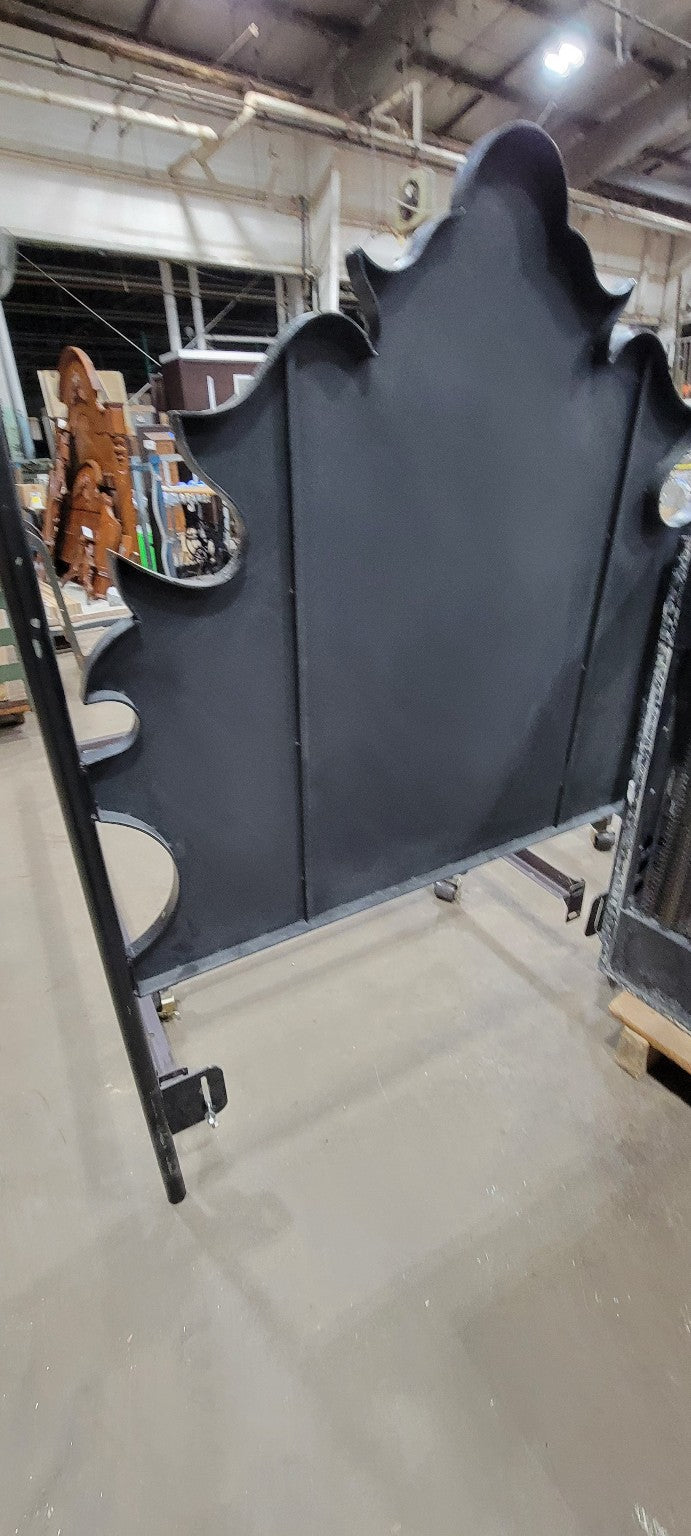 Twin Bed Frame with Hand-Painted Headboard