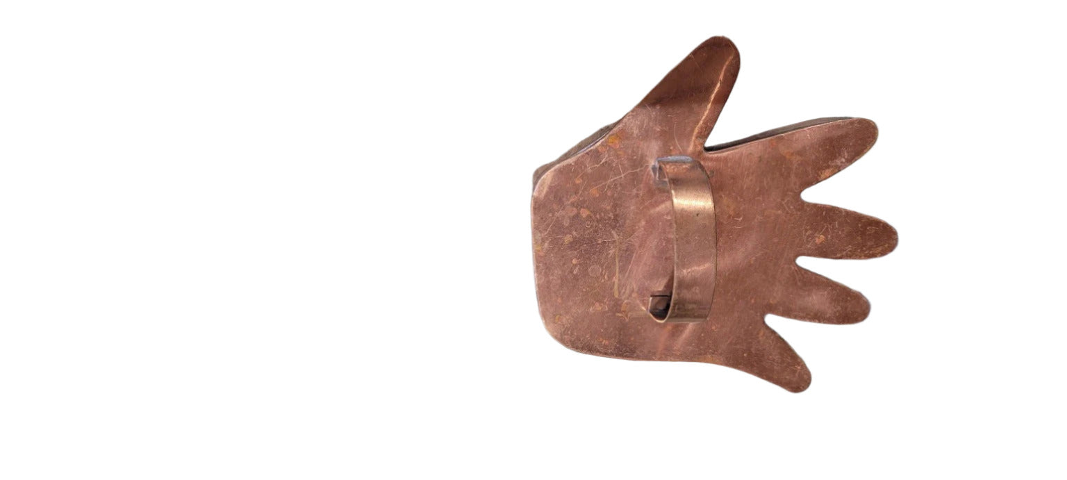 Copper Hand-Shaped Stamp / Handle