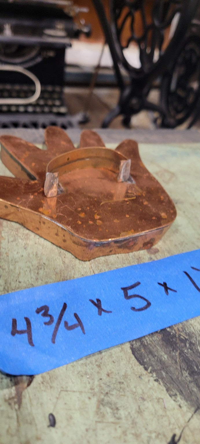 Copper Hand-Shaped Stamp / Handle