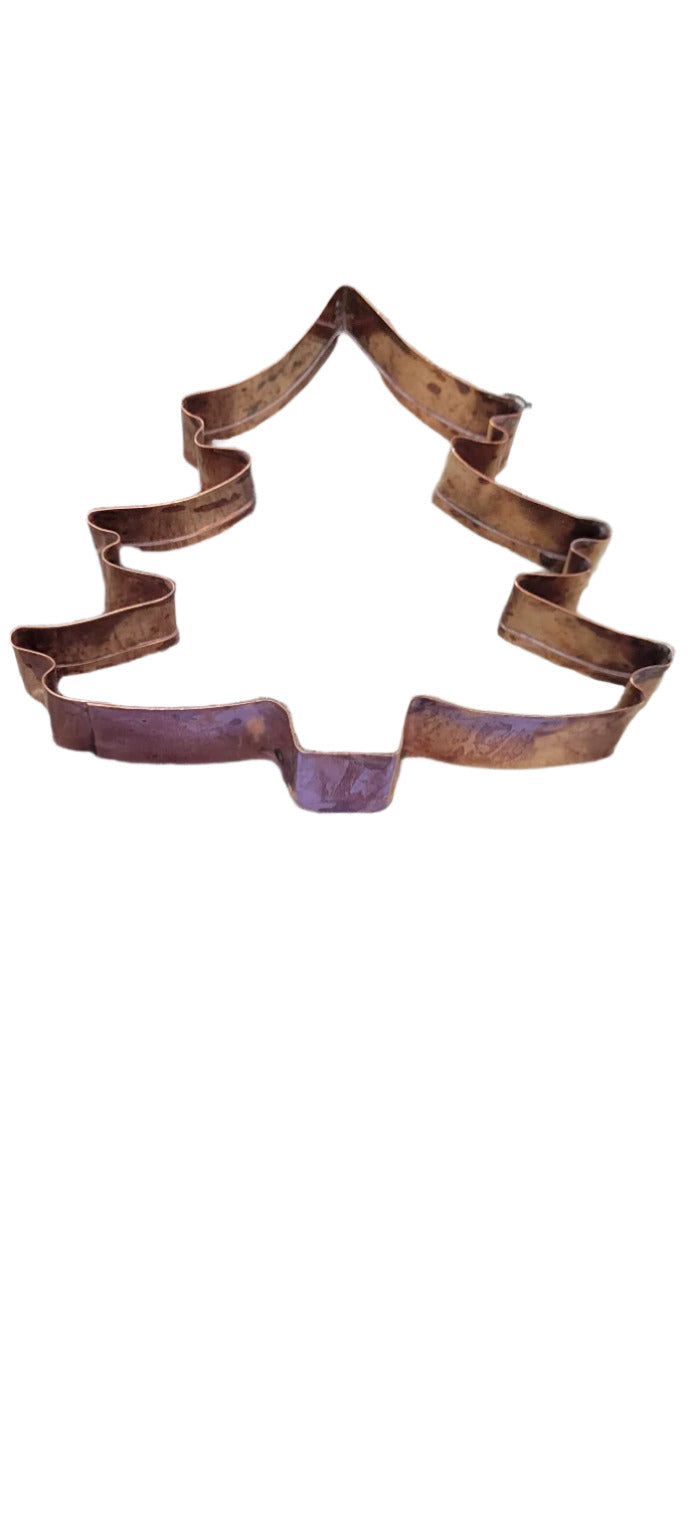 Vintage Copper Christmas Tree Cookie Cutter