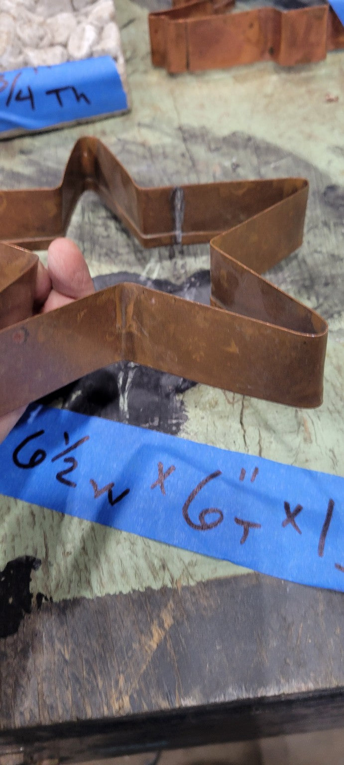 Vintage Copper Star Cookie Cutter