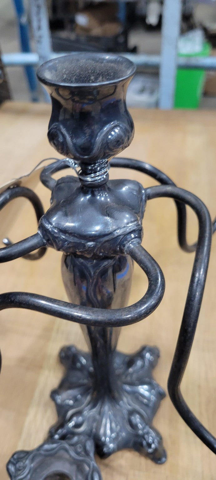 Vintage Five-Arm Silver Candelabra