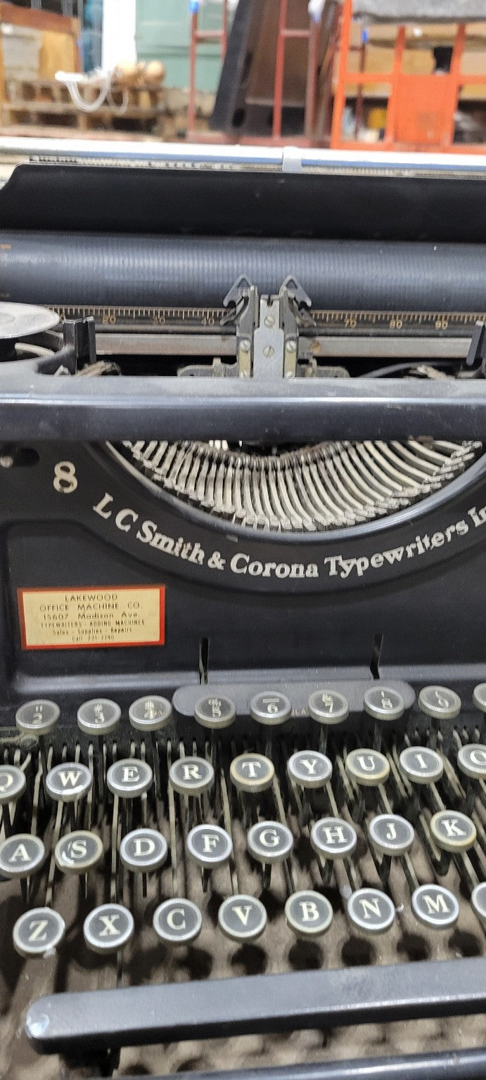 Vintage L.C. Smith & Corona Typewriter No. 8
