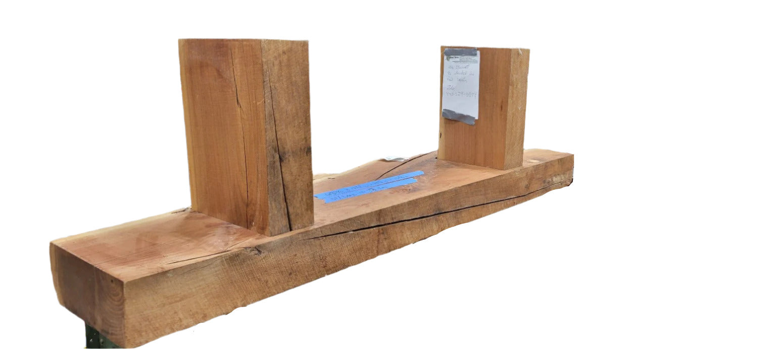 Reclaimed Wood Slab Bench