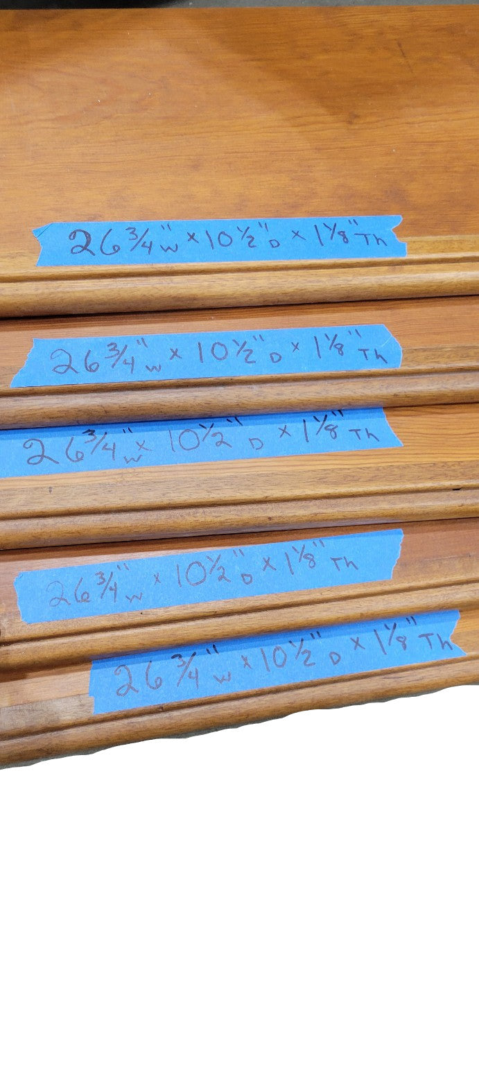 Vintage Solid Wood Shelves- set of 5