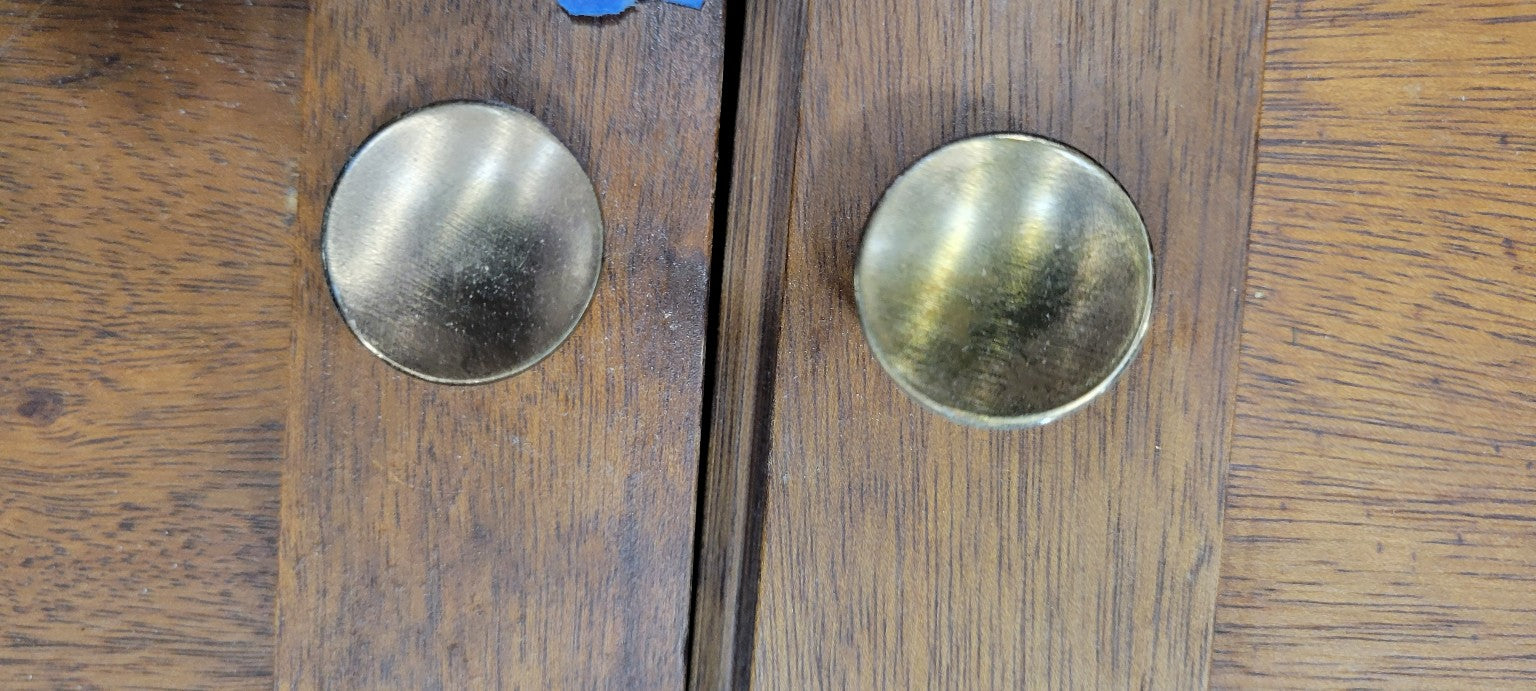 Vintage Three-Panel Solid Wood Cabinet Doors