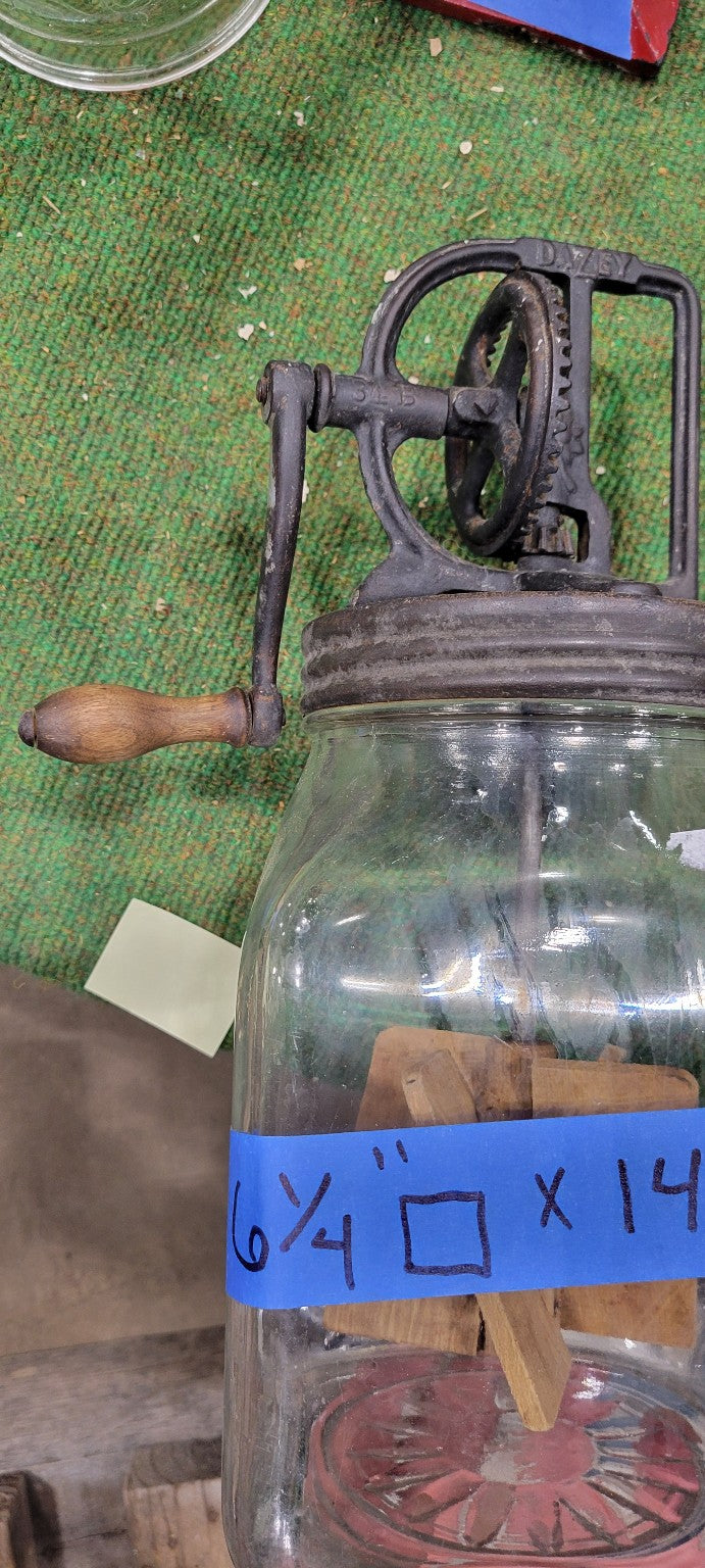 Dazey Glass Butter Churn No. 34B