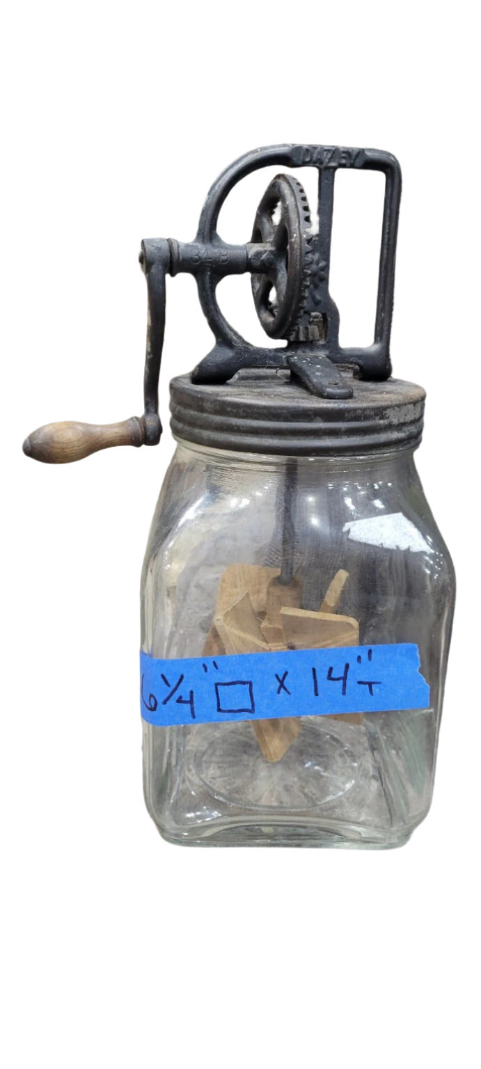 Dazey Glass Butter Churn No. 34B
