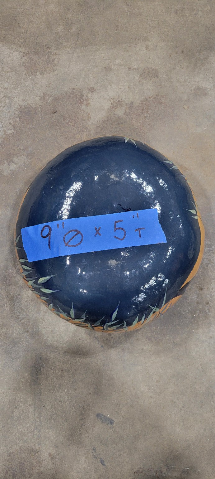 Hand-Painted Gourd Vessel by Susan Begin