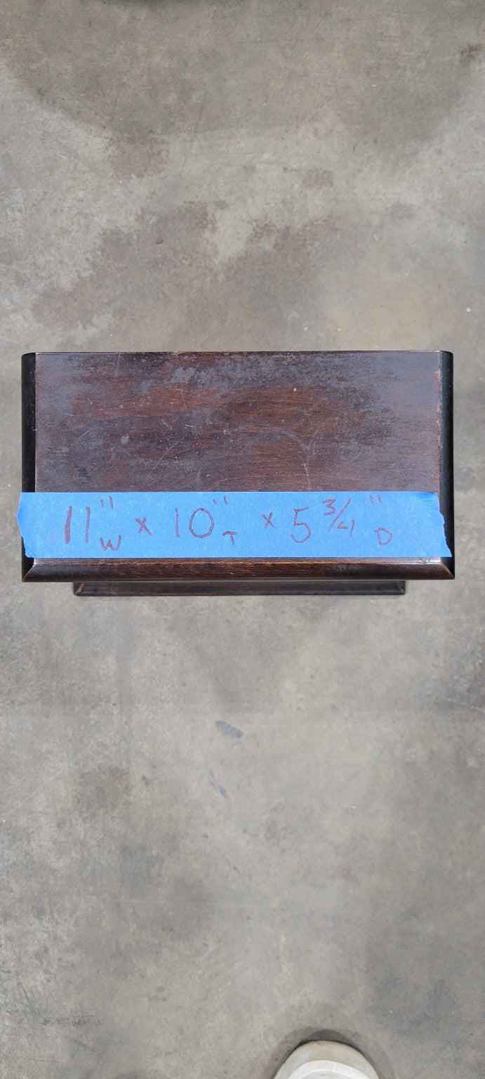 Antique Mantel Clock with Brass Dial