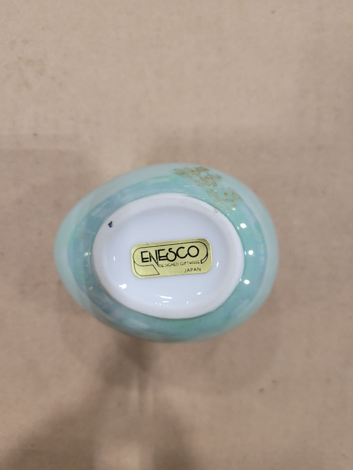 Enesco Ceramic Egg Trinket Box