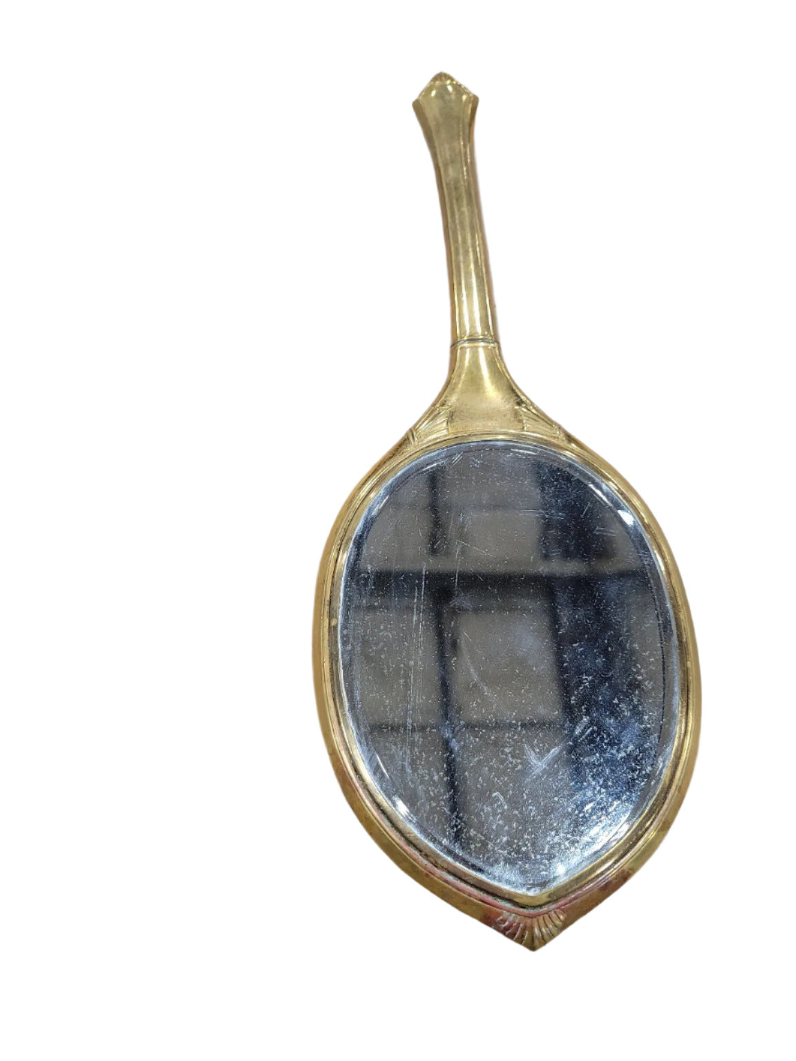 Vintage Enamel Hand Mirror