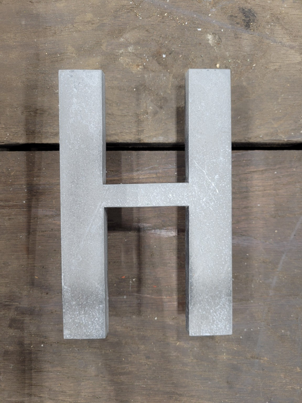 Industrial Salvaged Aluminum Sign Letters – Lot of Assorted