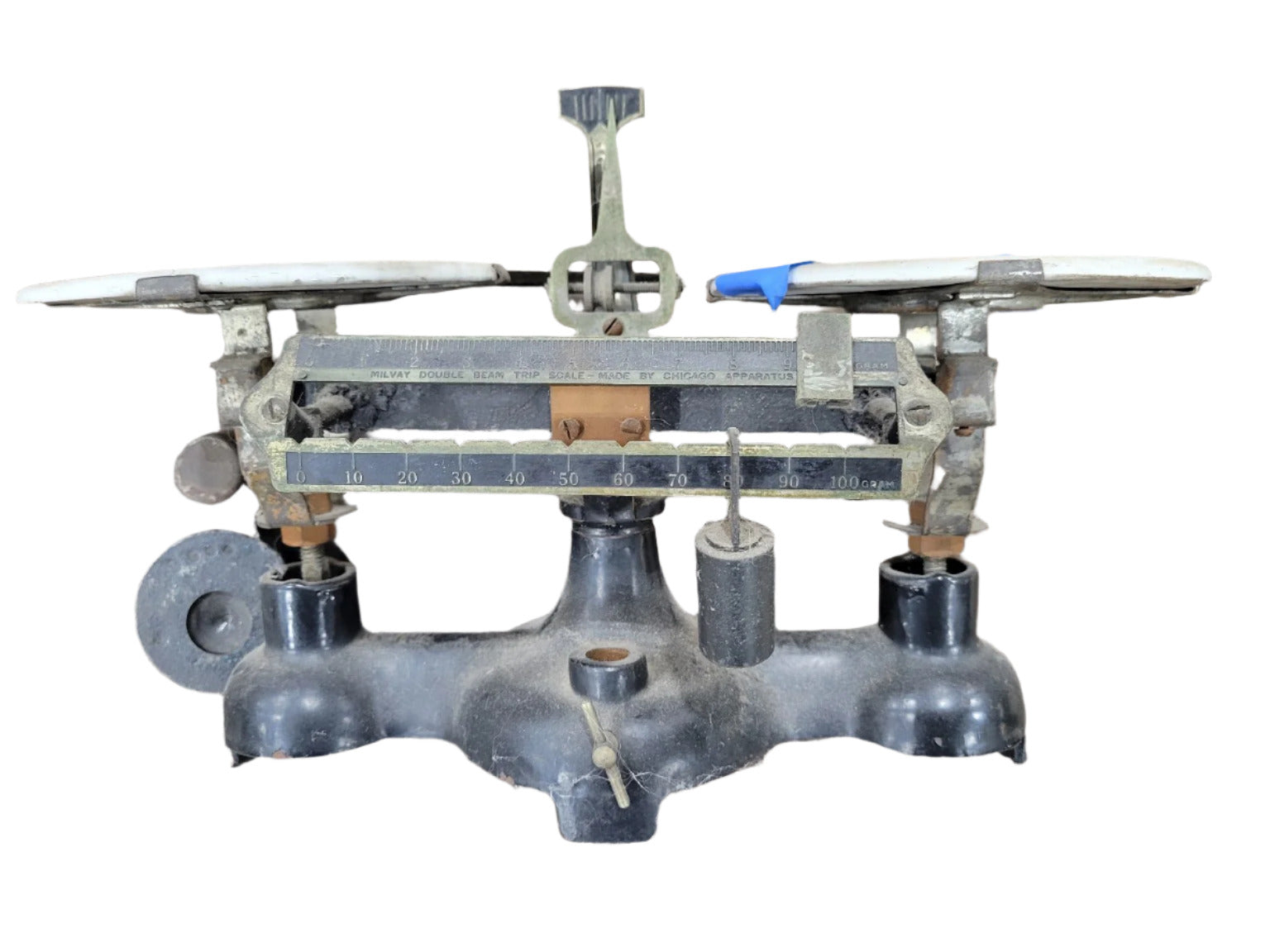 Vintage Milvay Double Beam Trip Balance Scale