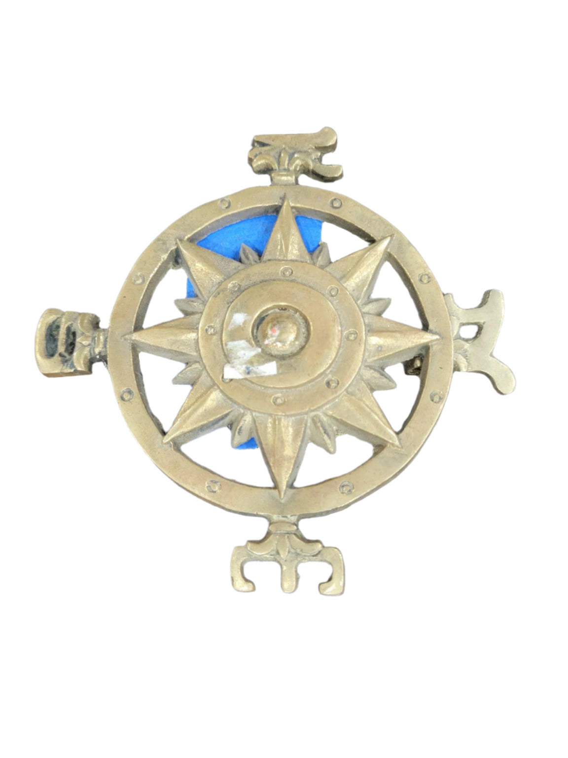 Solid Brass Nautical Compass Rose Wall Decor