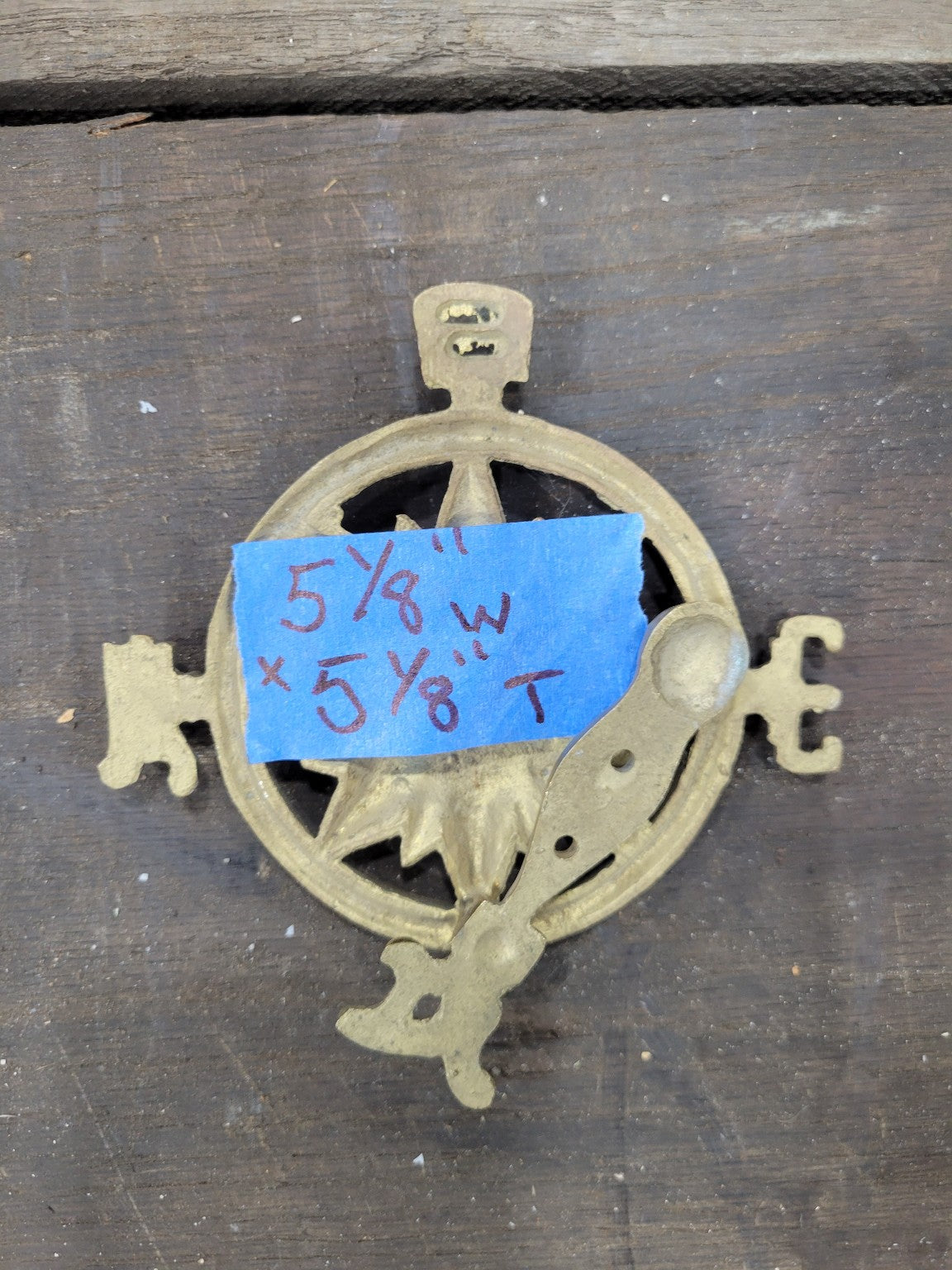 Solid Brass Nautical Compass Rose Wall Decor