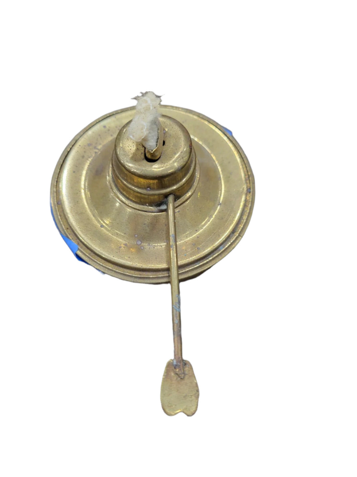 Small Brass Oil Lamp with Wick and Dipper
