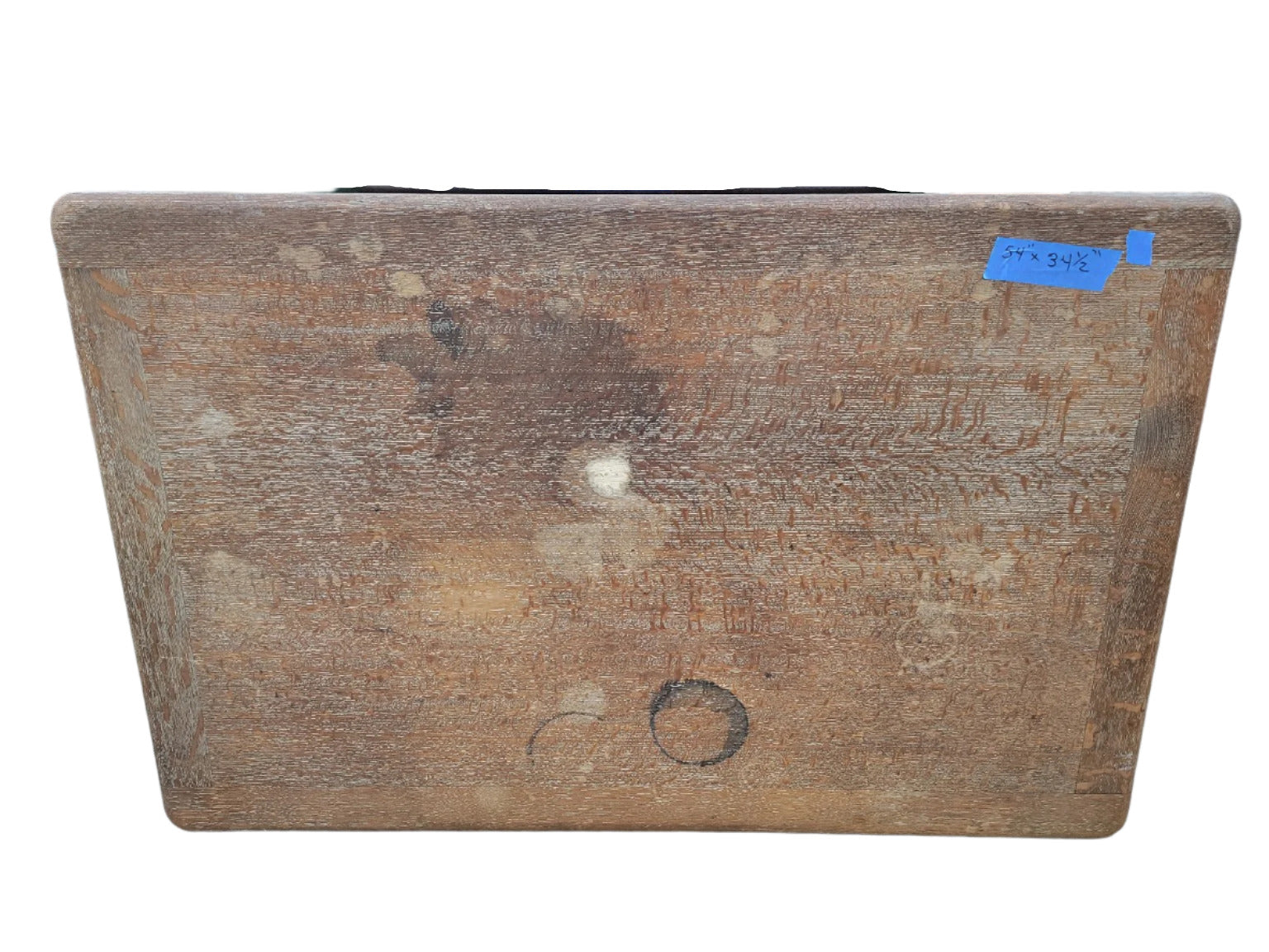 Vintage Quarter-Sawn Oak Tabletop – Rounded Corners