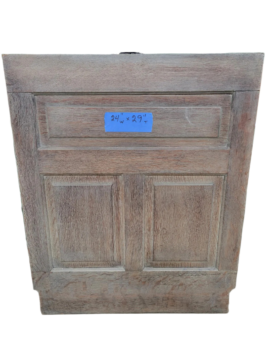 Salvaged Oak Cabinet Face – Triple Panel Section