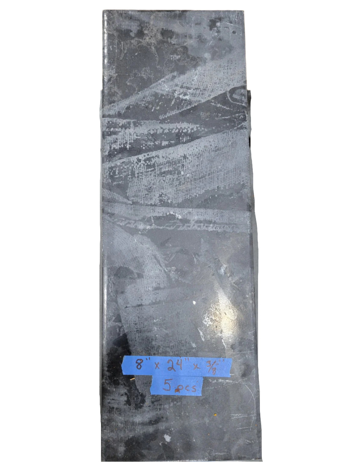 Set of 5 Polished Black Tiles