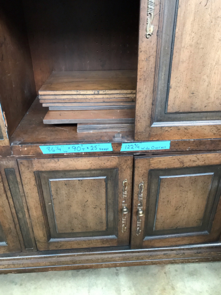 Vintage 1970s Wall Unit – 4-Piece Entertainment Center with Storage