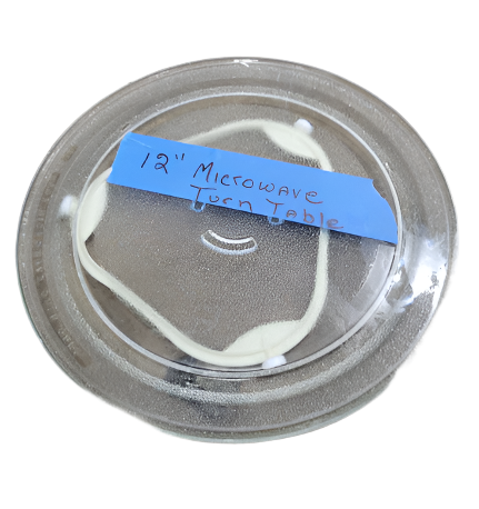 12" Microwave Turntable Plate with Roller Ring
