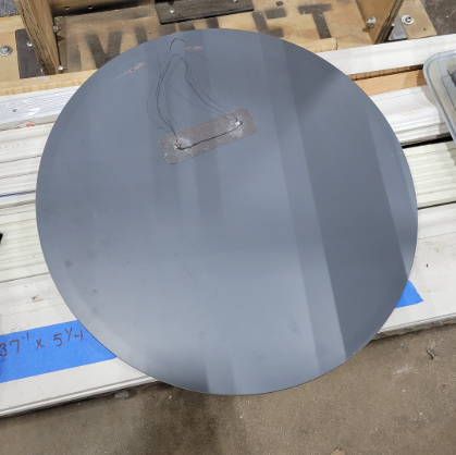 18" Frameless Round Wall Mirror – Hanging Wire Back