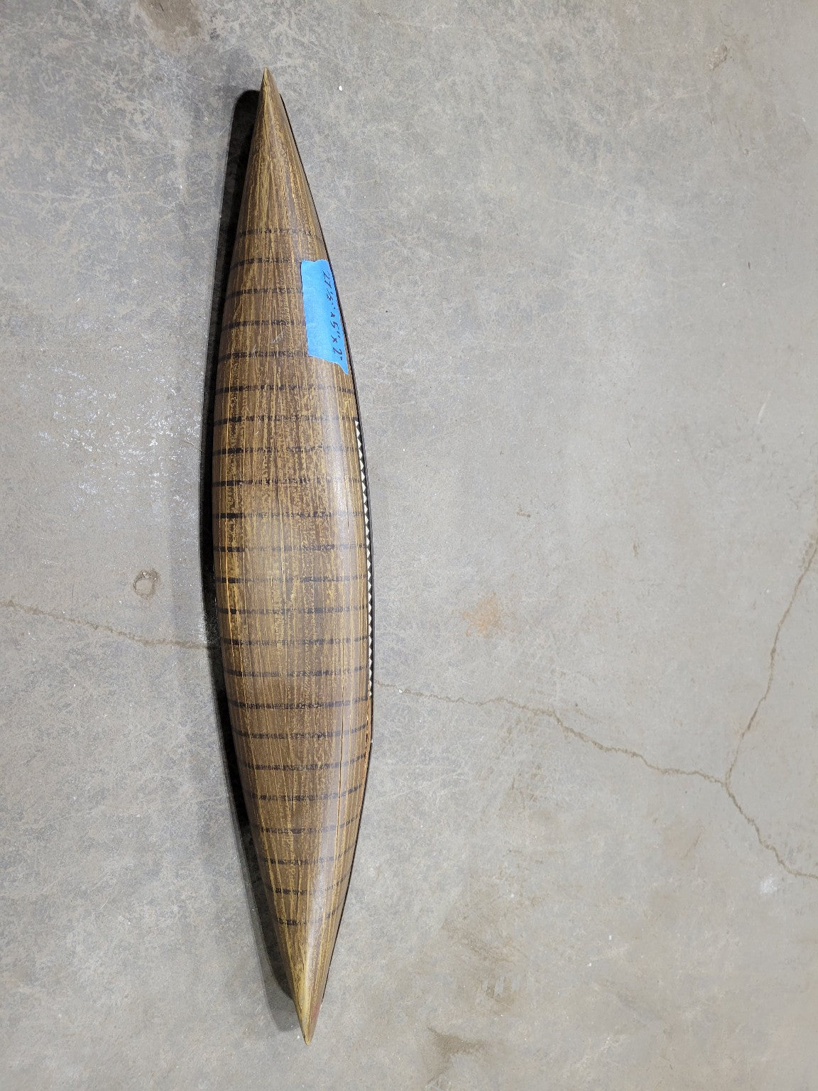 Handcrafted Decorative Canoe Shelf Model