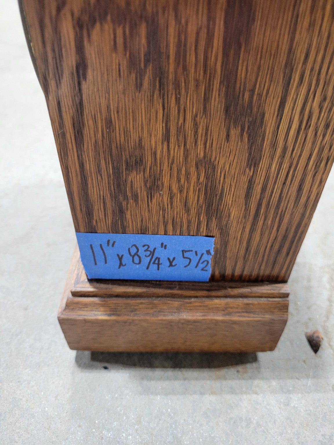 Vintage STAF Mantel Clock – Arched Oak Veneer Case