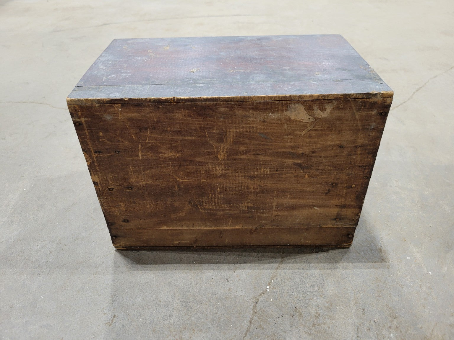 Antique 4-Drawer Wooden Cabinet – Primitive Tool Chest