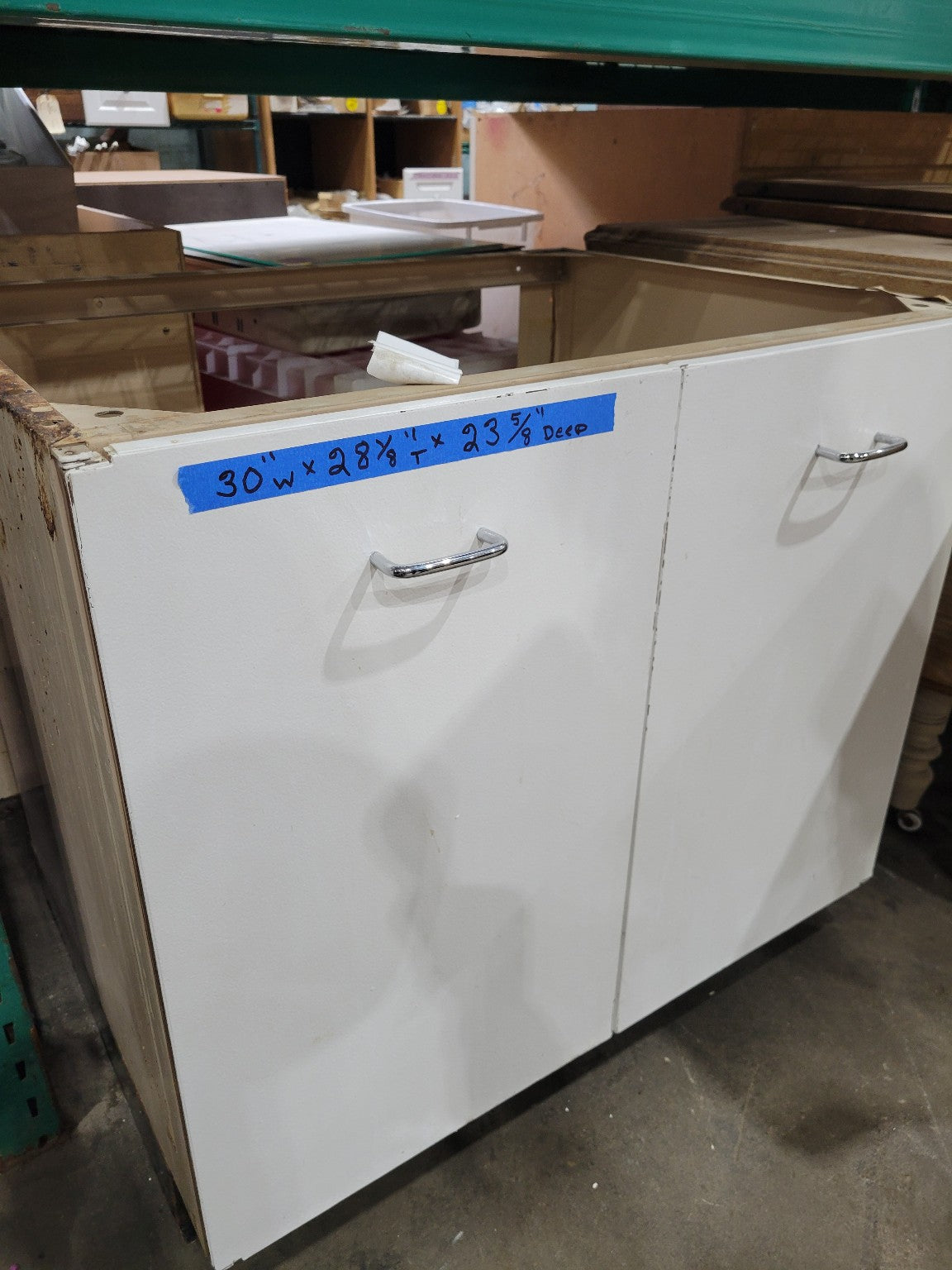 Reclaimed Kitchen Cabinet Set with Metal Shelving – 9 Units