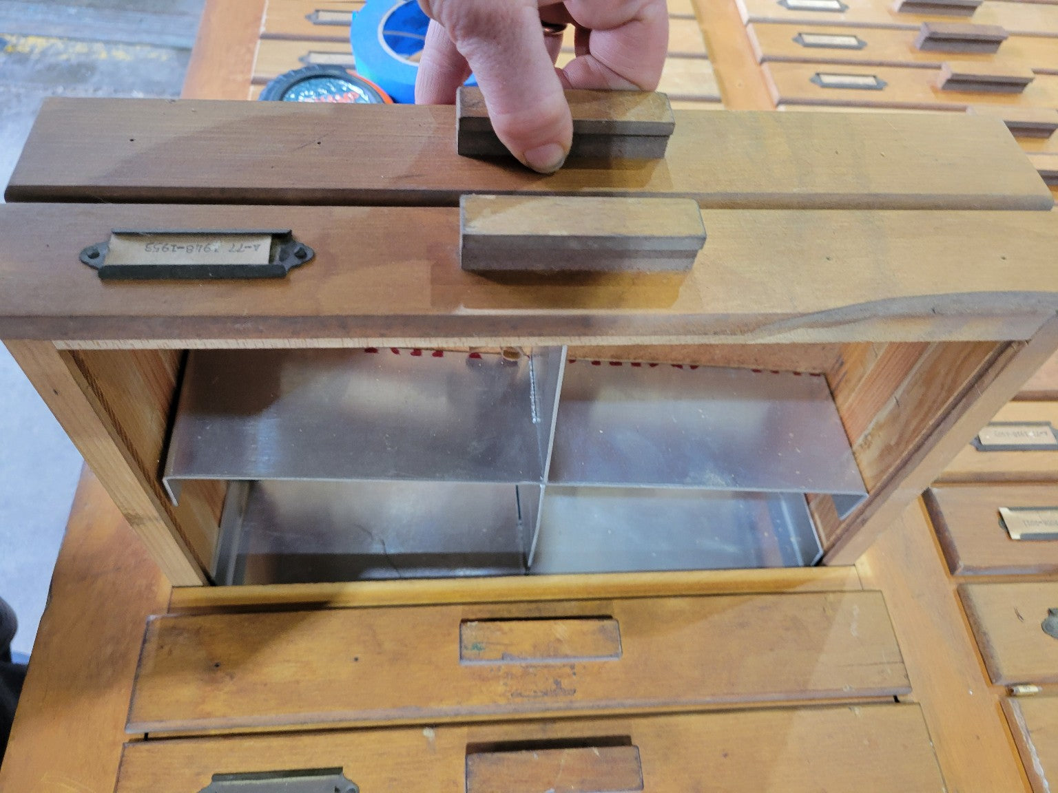 Vintage Institutional Specimen Drawer Cabinet