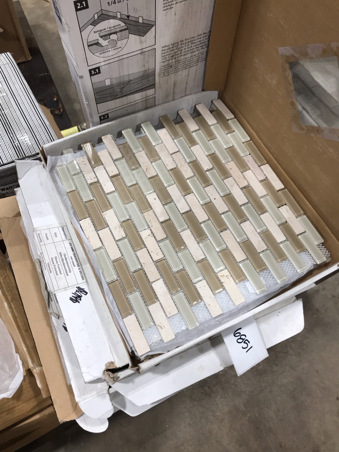 Sant'Agostino Mosaic Ceramic Tile – Multi-Stone Finish (4 Boxes available)