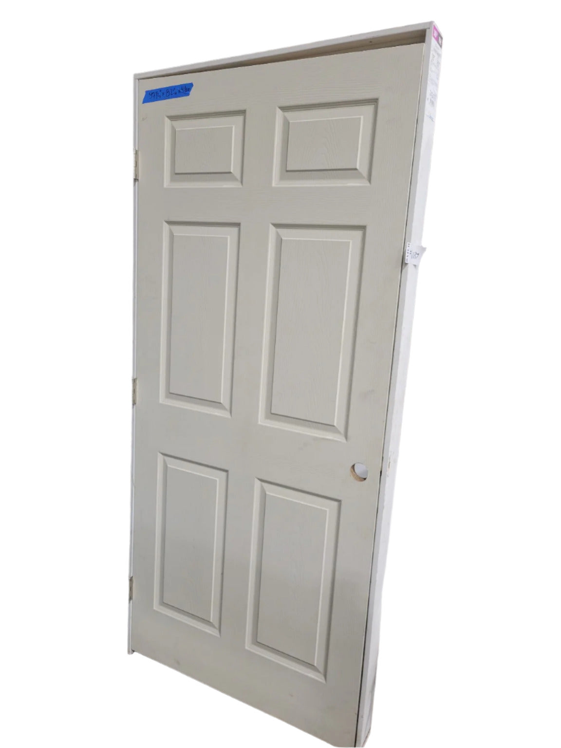 6-Panel Interior Door with Jamb – 37 1/2" x 82" x 4 1/2"