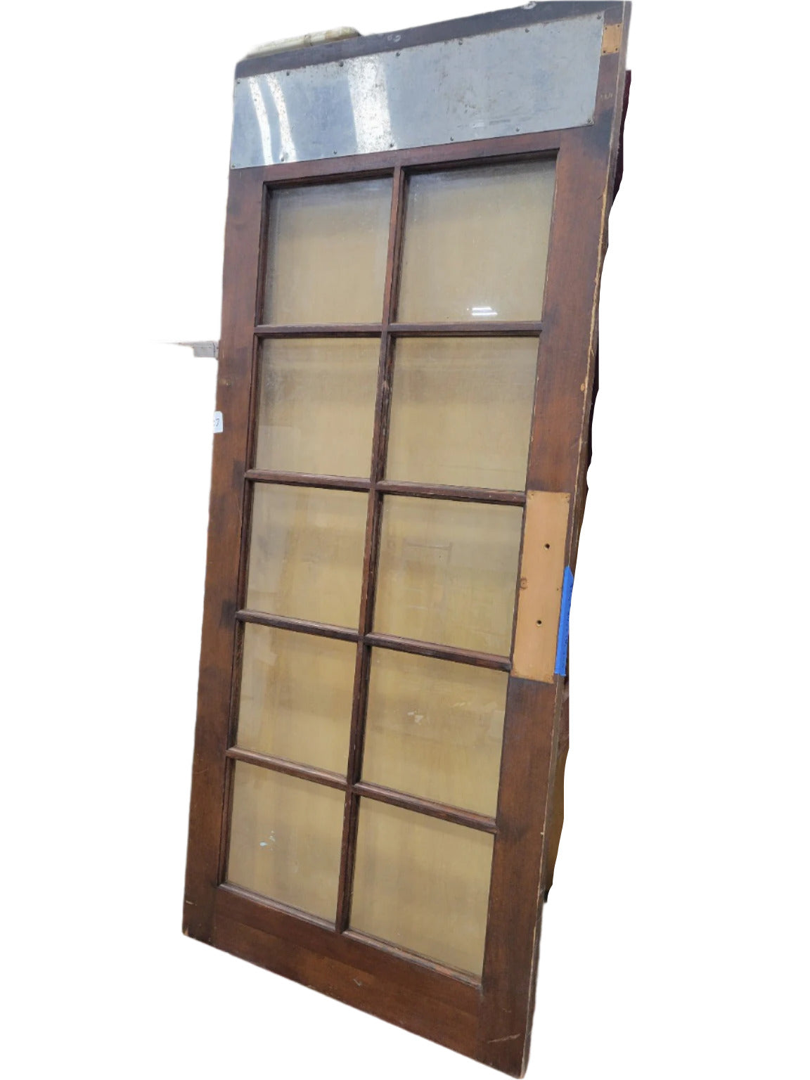 Antique Divided Lite Wood Door with Glass – 36" x 84" x 1 ¾"