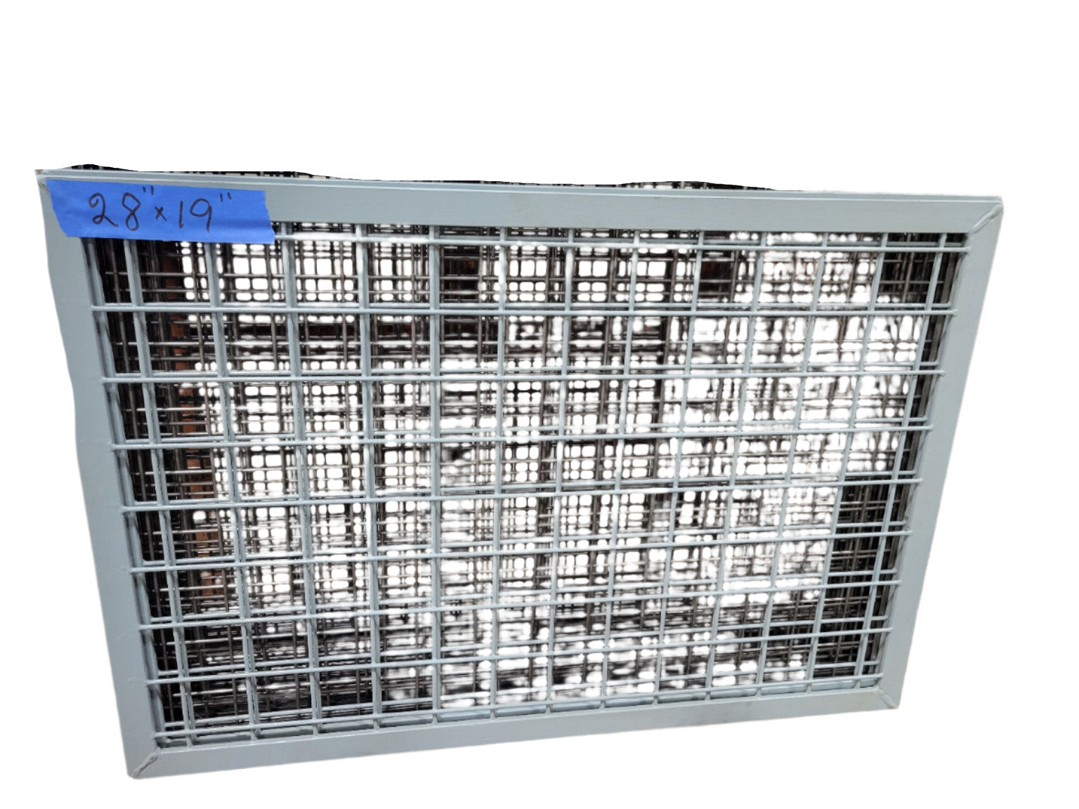 Salvaged Industrial Metal Mesh Panel 28" x 19"