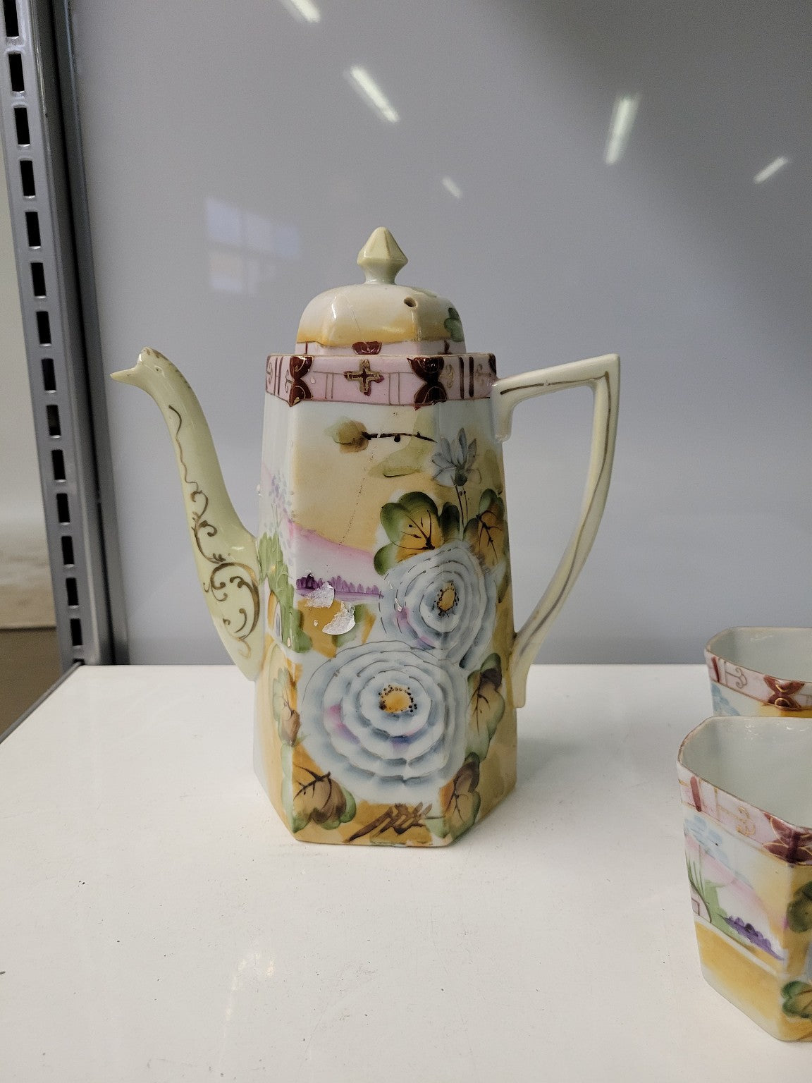 Japanese Porcelain Tea Set – Teapot & 3 Cups (Sold as Set)