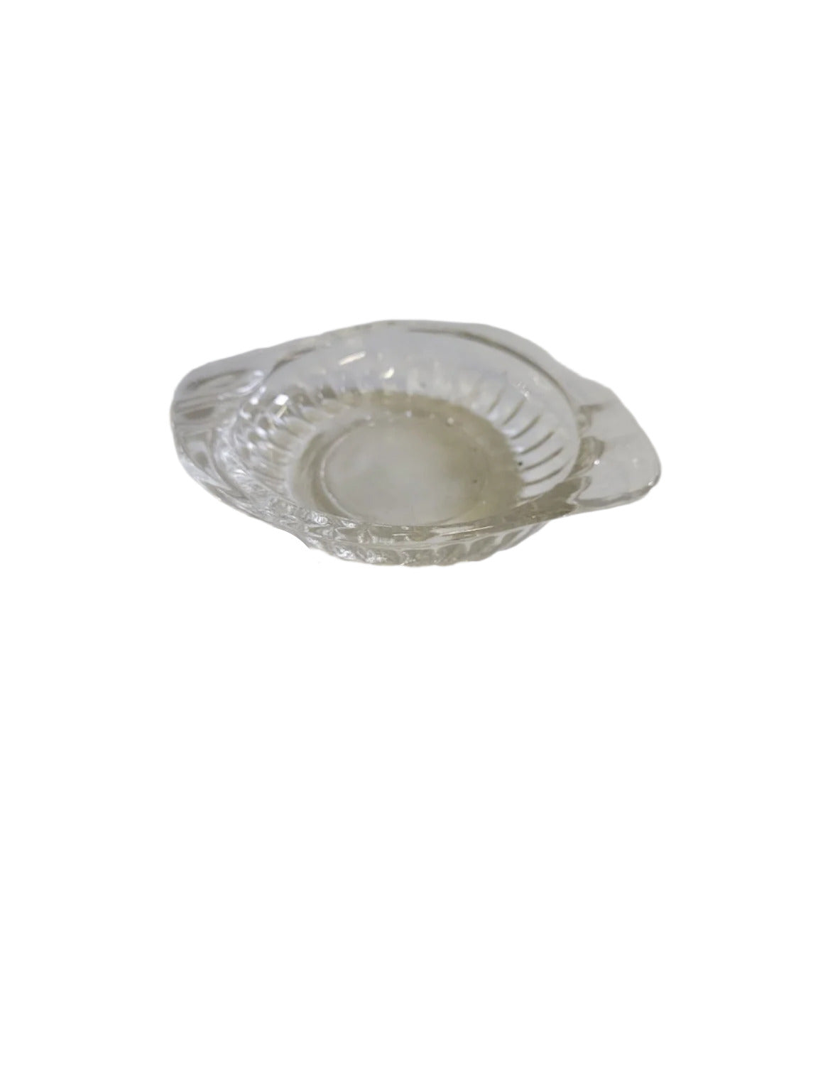 Pressed Glass Mini Dish with Handles – 4" W x 1" H