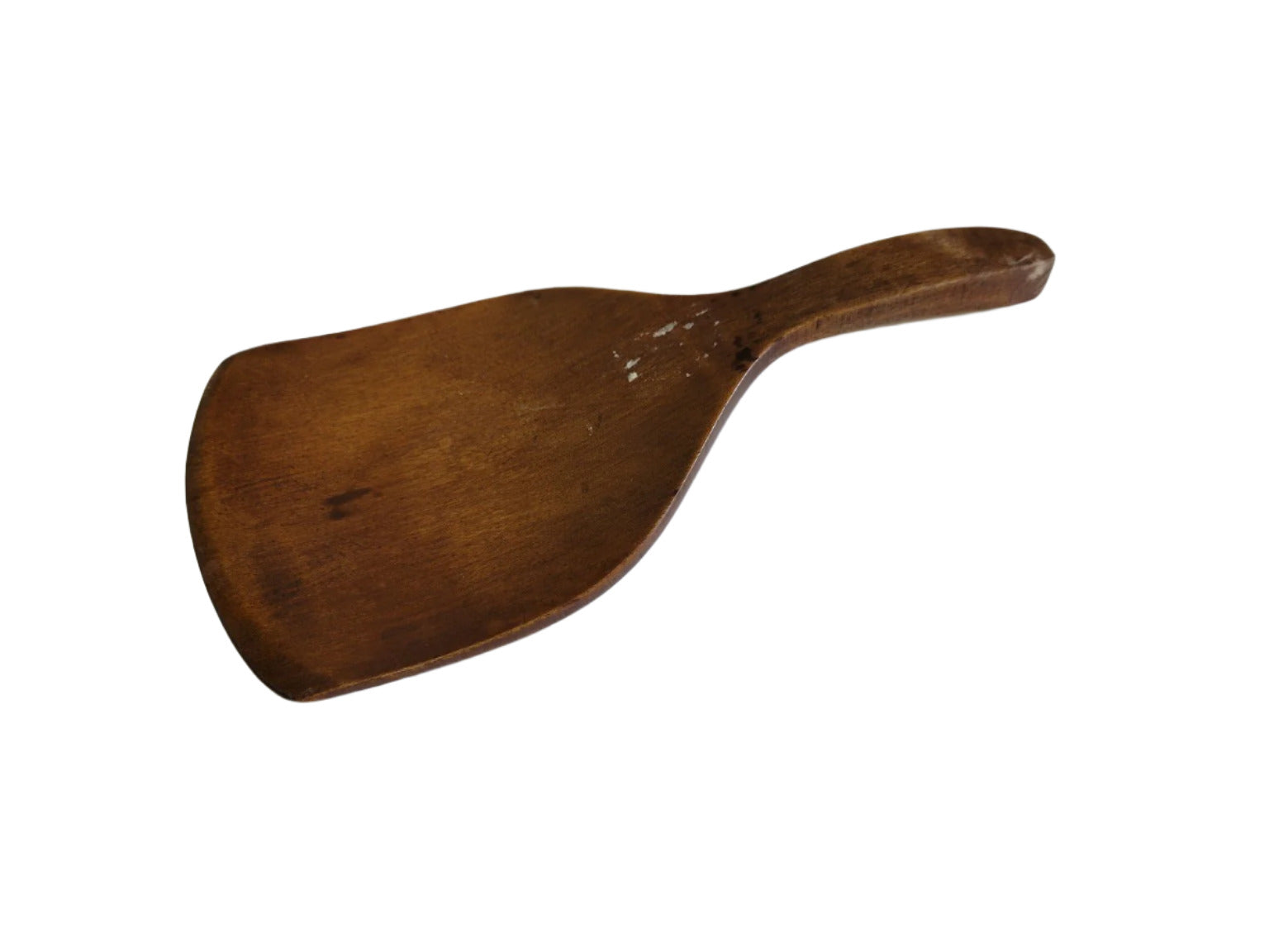 Vintage Wooden Butter Paddle / Hand-Carved Spatula